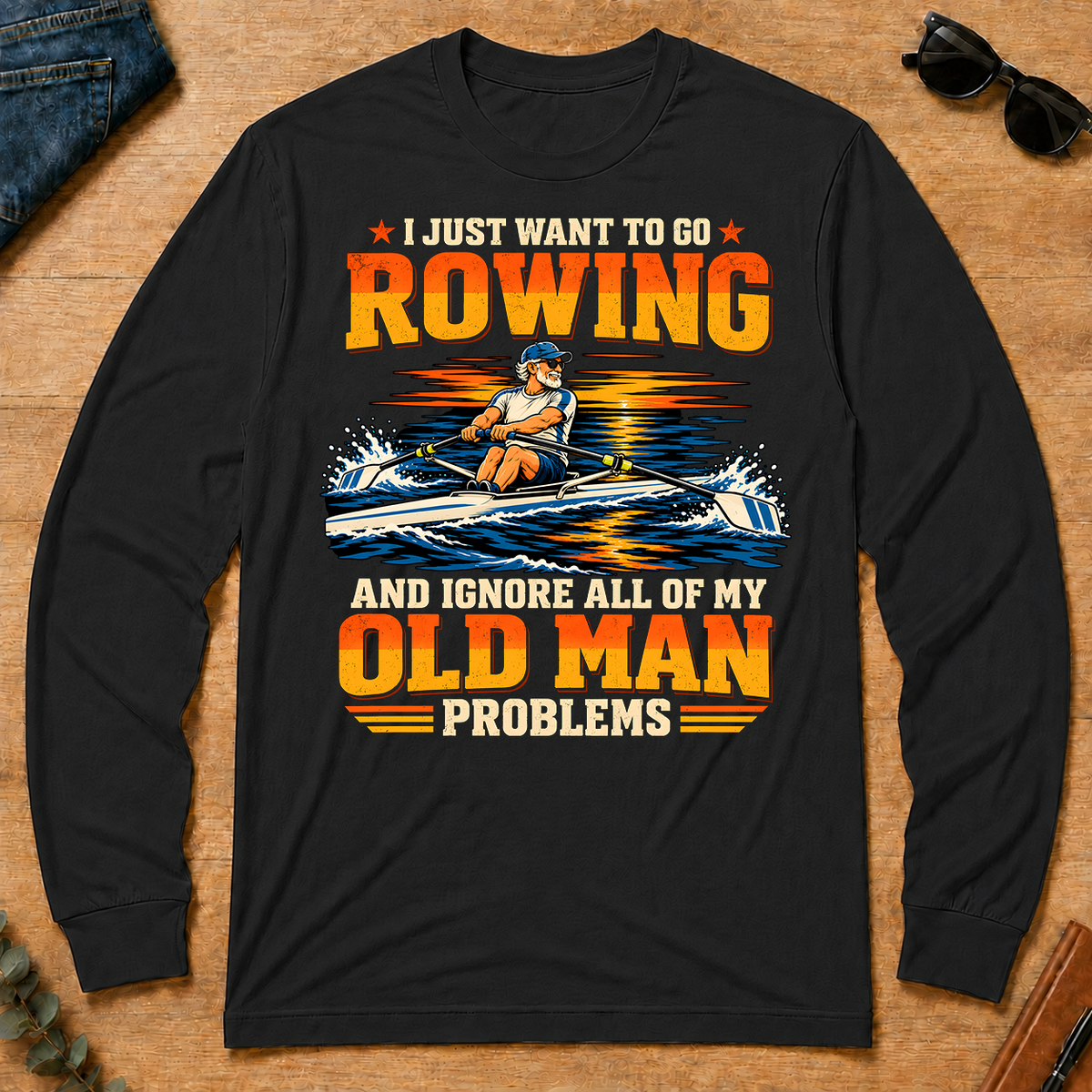 I Just Want To Go Rowing - black - LST2D-Black