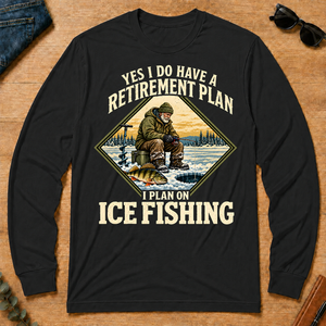 I Plan On Ice Fishing - black - LST2D-Black