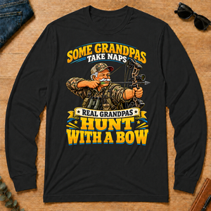 Real Grandpas Hunt With A Bow - black - LST2D-Black