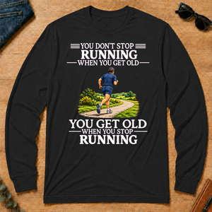 Old Man Don't Stop Running - black - LST2D-Black