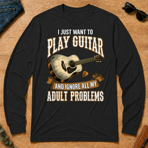 Vintage I Just Want To Play Guitar - black - LST2D-Black