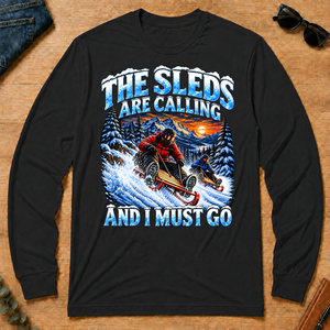 Sleds Are Calling And I Must Go - black - LST2D-Black