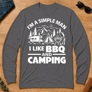 I Like BBQ And Camping - charcoal - LST2D-Charcoal