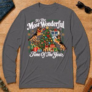 Wonderful Christmas German Shepherd - charcoal - LST2D-Charcoal