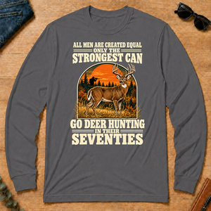 Deer Hunting Seventies Vintage - charcoal - LST2D-Charcoal