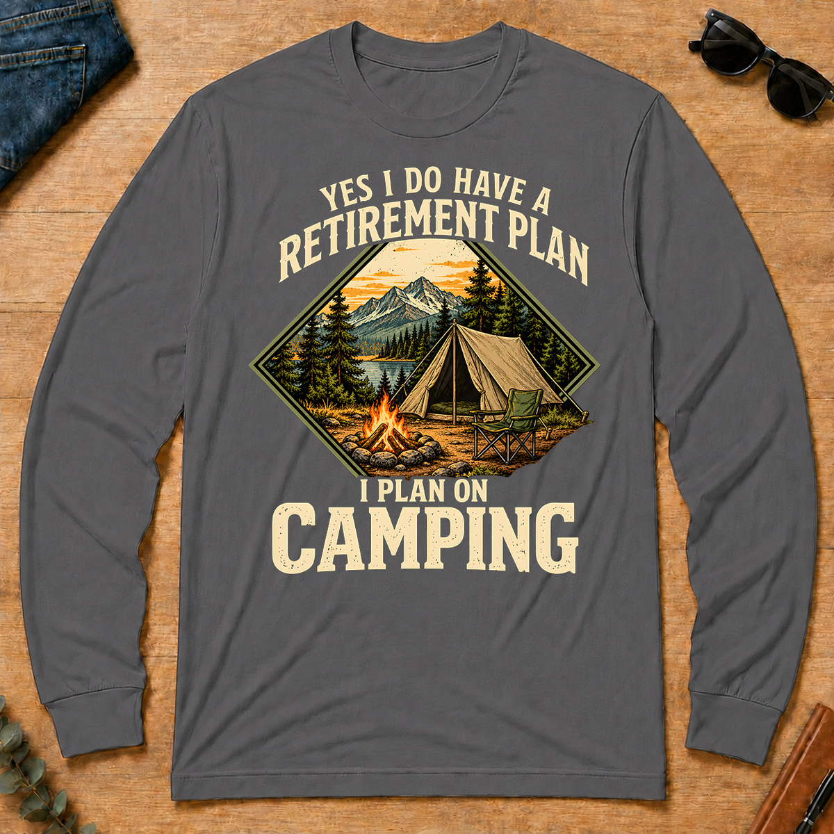 I Plan On Camping - charcoal - LST2D-Charcoal