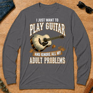 Vintage I Just Want To Play Guitar - charcoal - LST2D-Charcoal