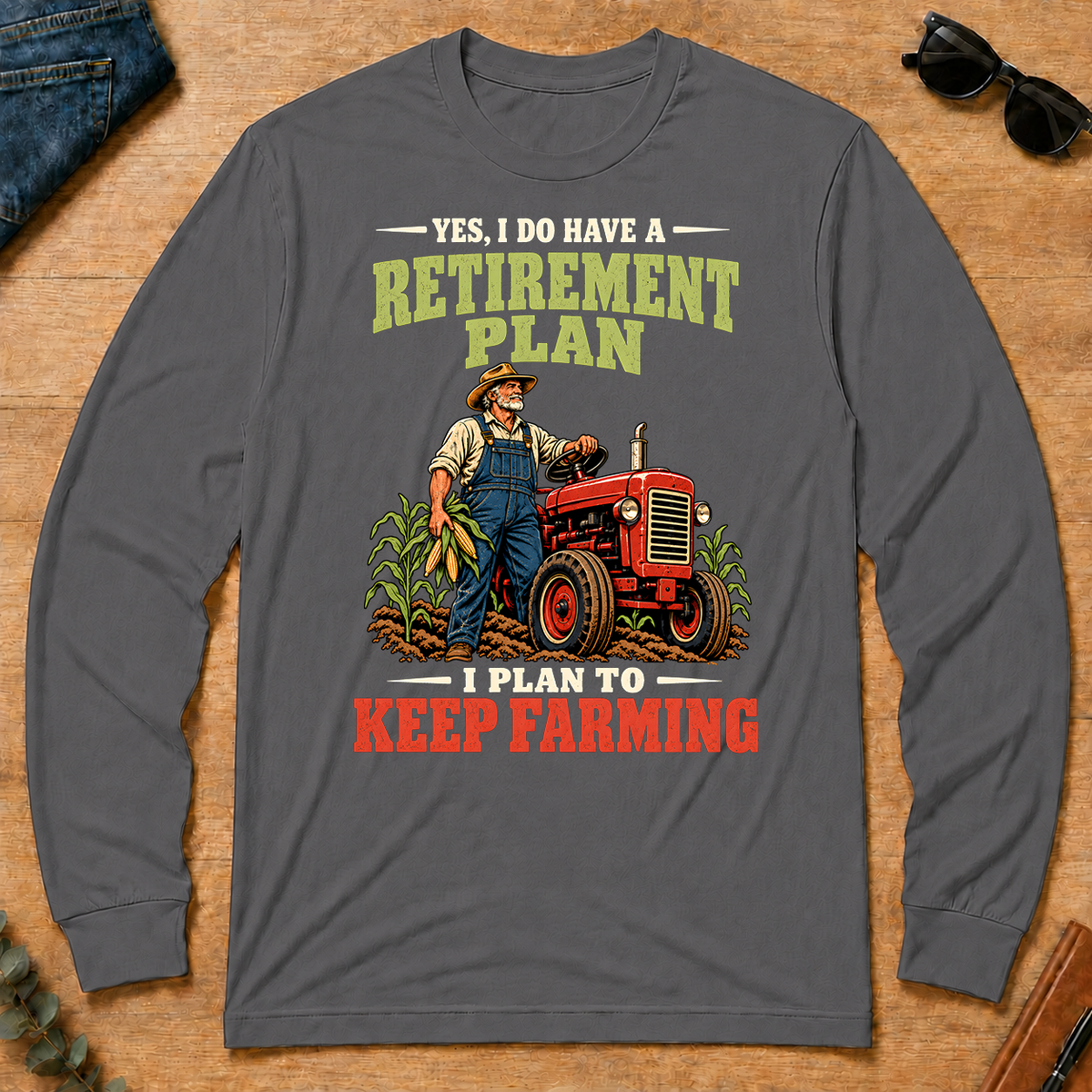 I Plan To Keep Farming - charcoal - LST2D-Charcoal