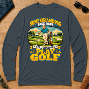 Real Grandpas Play Golf - dark-heather - LST2D-DarkHeather