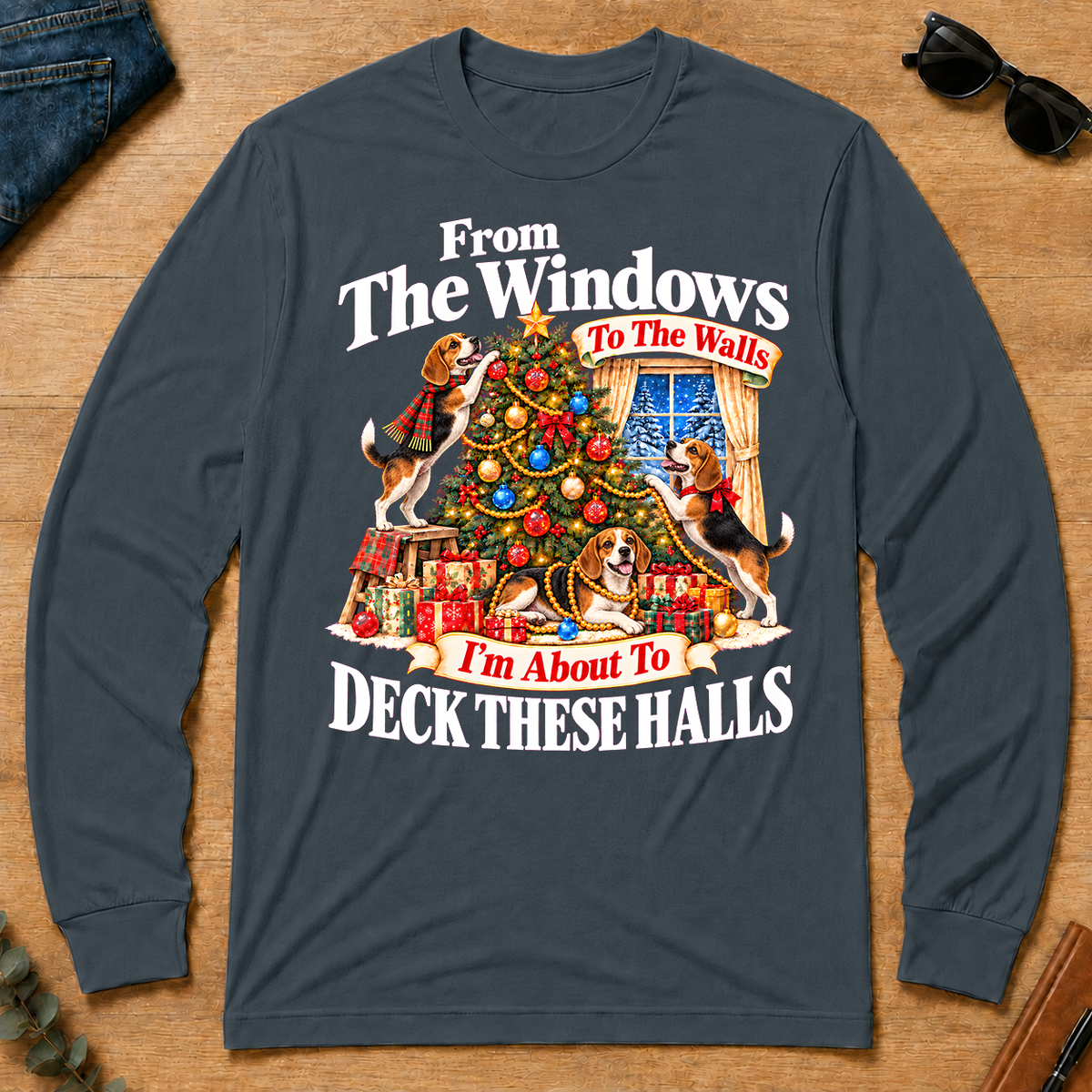 From the Windows to the Walls Beagle - dark-heather - LST2D-DarkHeather