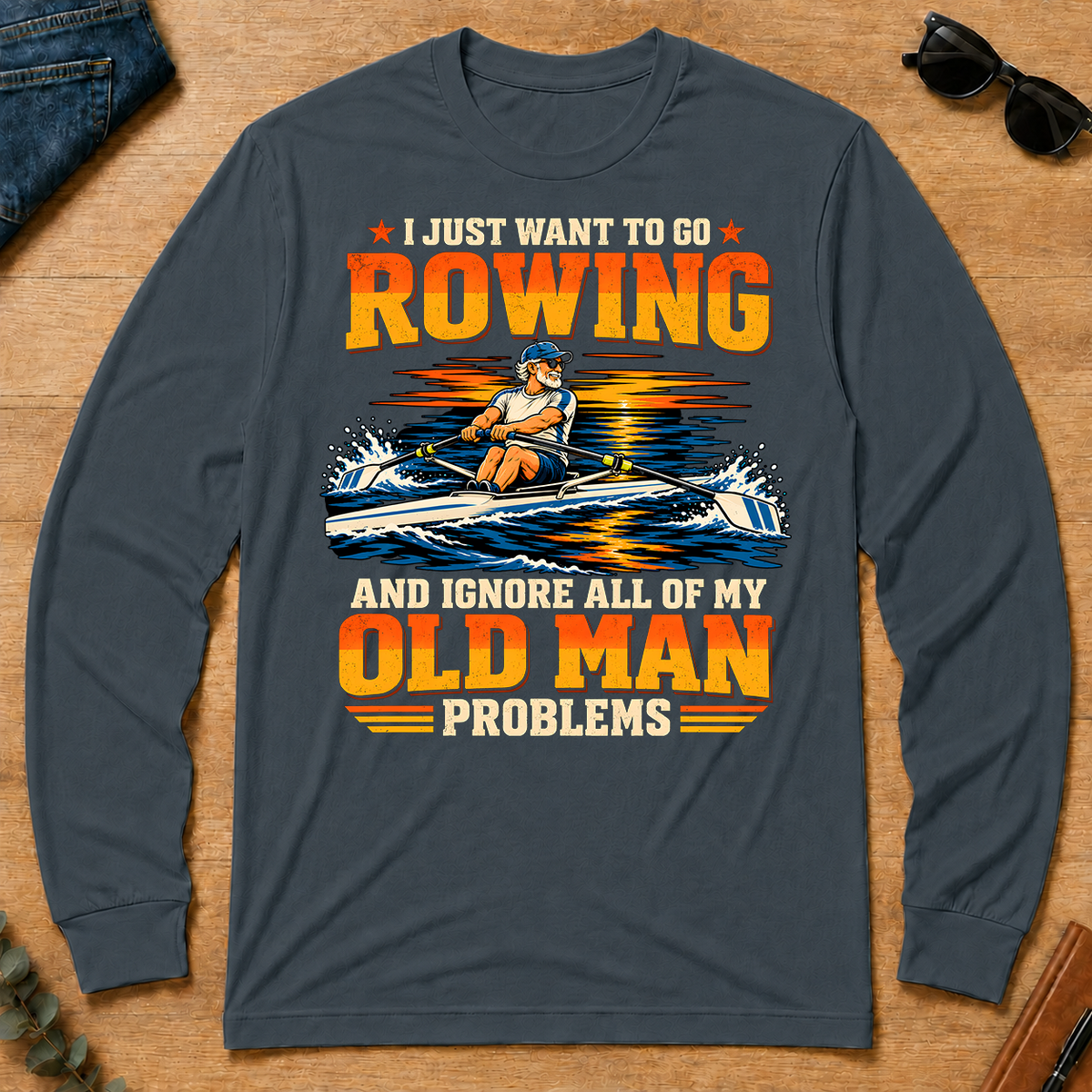I Just Want To Go Rowing - dark-heather - LST2D-DarkHeather