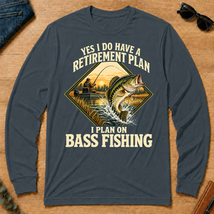 I Plan On Bass Fishing - dark-heather - LST2D-DarkHeather