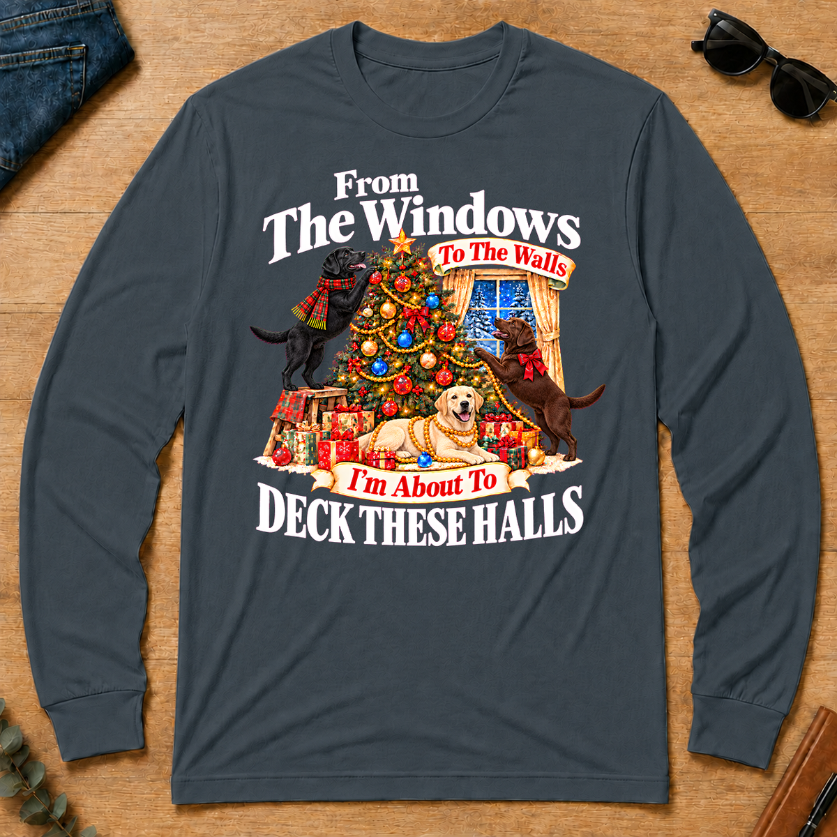 From the Windows to the Walls Labrador Retriever - dark-heather - LST2D-DarkHeather