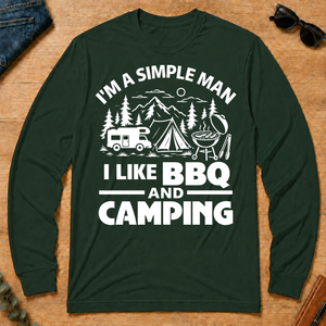 I Like BBQ And Camping - forest-green - LST2D-ForestGreen