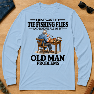 I Just Want To Tie Fishing Flies - light-blue - LST2D-LightBlue