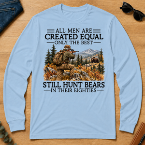 All Men Are Created Equal Bear Hunting 80s - light-blue - LST2D-LightBlue