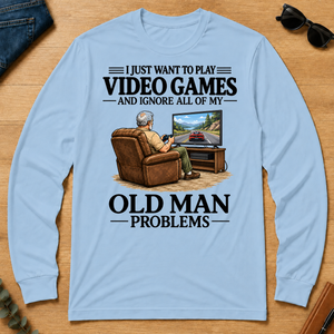 I Just Want To Play Video Games - light-blue - LST2D-LightBlue