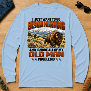 I Just Want To Bison Hunting - light-blue - LST2D-LightBlue