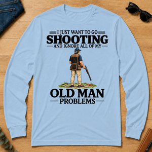 I Just Want To Go Shooting Vintage - light-blue - LST2D-LightBlue
