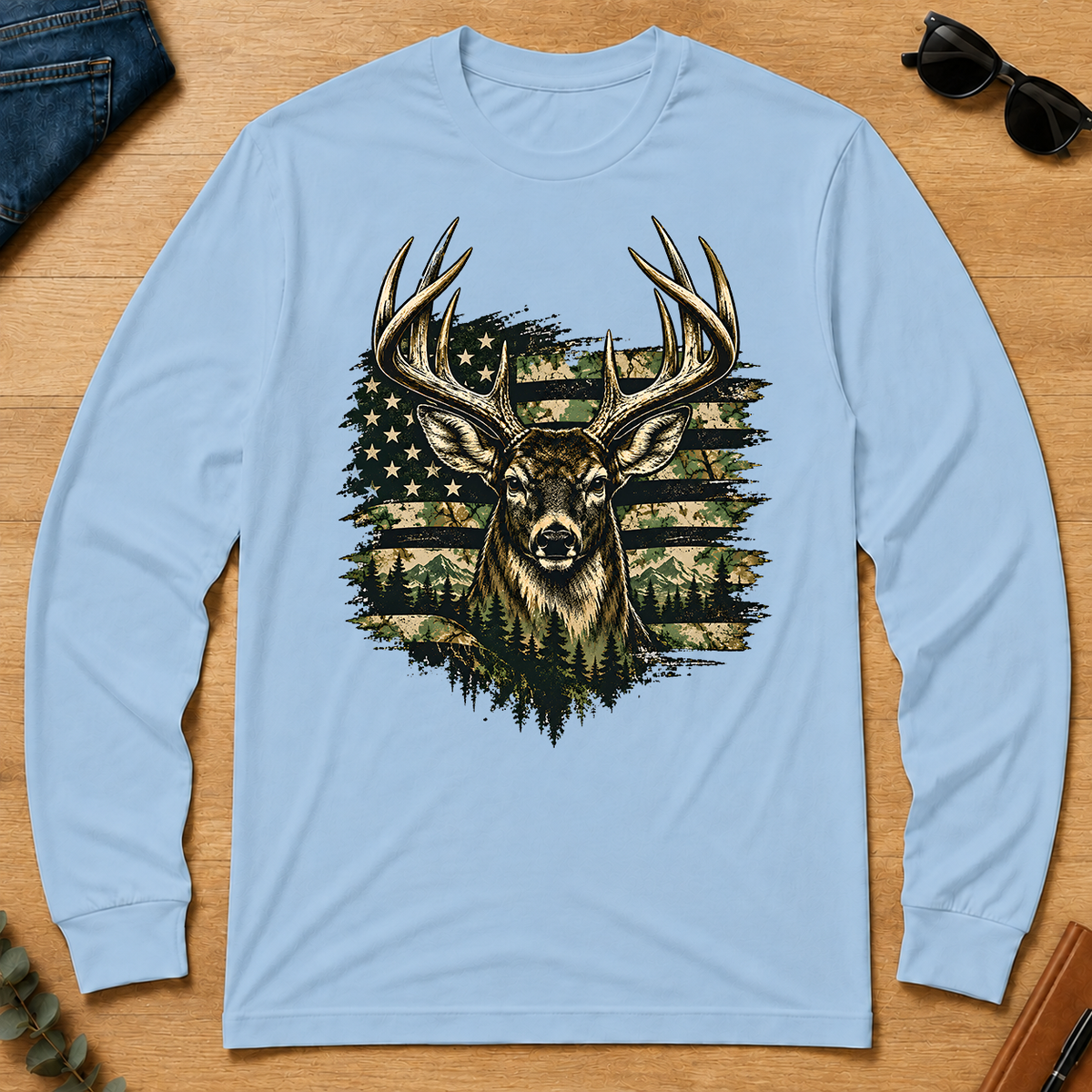 Deer America - light-blue - LST2D-LightBlue