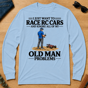 I Just Want To Race RC Cars - light-blue - LST2D-LightBlue