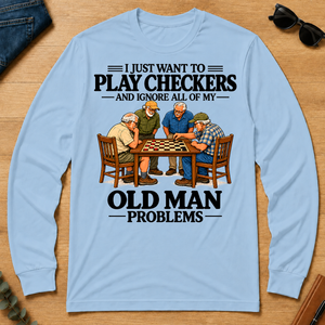 I Just Want To Play Checker - light-blue - LST2D-LightBlue