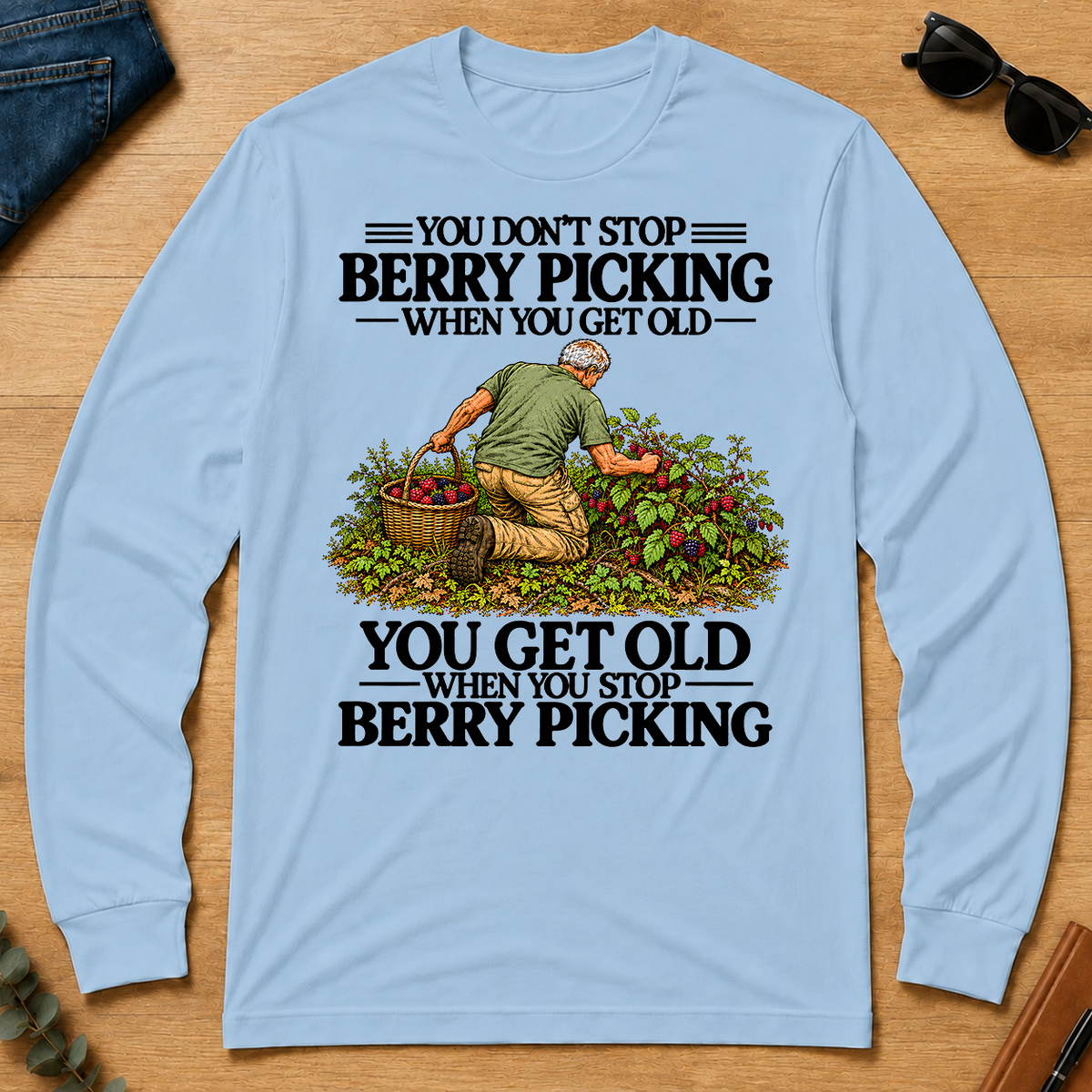 Don't Stop Berry Picking - light-blue - LST2D-LightBlue