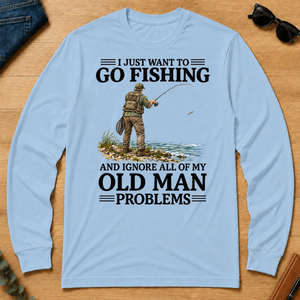 I Just Want To Go Fishing - light-blue - LST2D-LightBlue