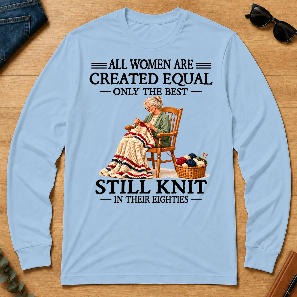 Still Knit 80S - light-blue - LST2D-LightBlue