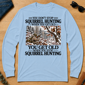 Don't Stop Winter Squirrel Hunting Snow - light-blue - LST2D-LightBlue
