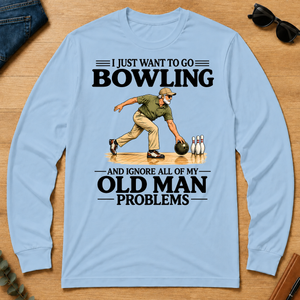 I Just Want To Go Bowling - light-blue - LST2D-LightBlue