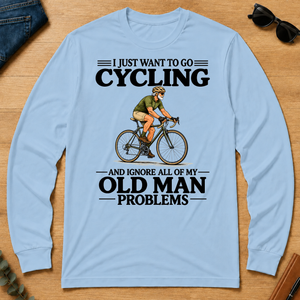 I Just Want To Go Cycling Vintage - light-blue - LST2D-LightBlue