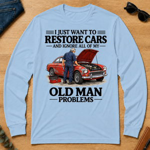 I Just Want To Restore Cars - light-blue - LST2D-LightBlue