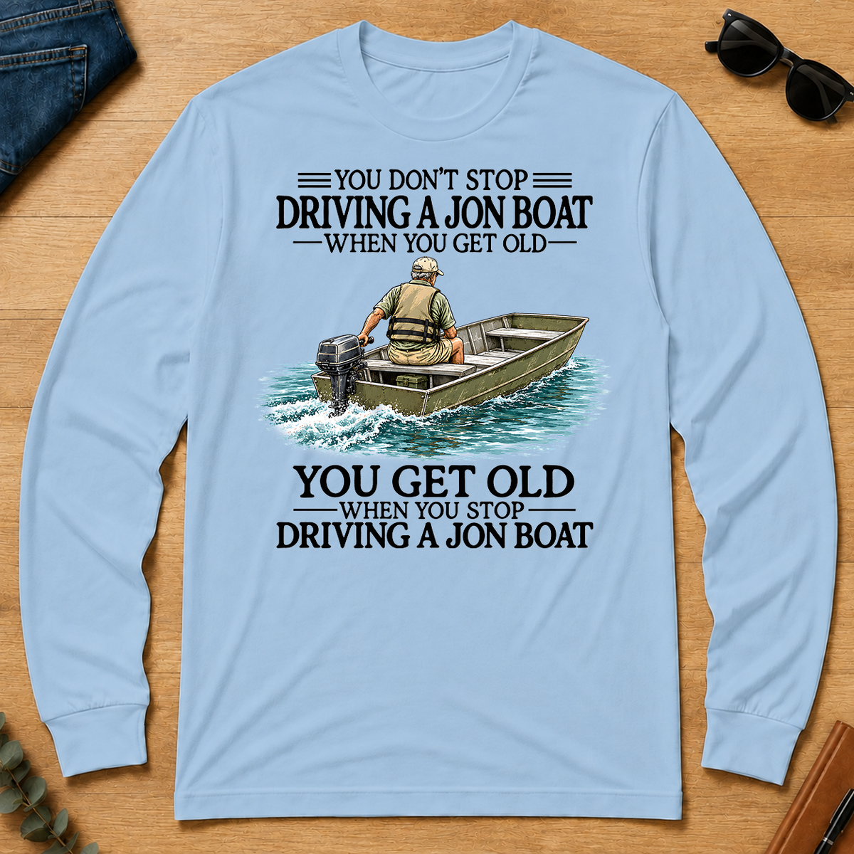 Don't Stop Jon Boat - light-blue - LST2D-LightBlue