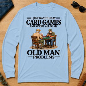 I Just Want To Play Card Games - light-blue - LST2D-LightBlue