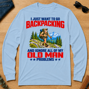 I Just Want To Go Backpacking - light-blue - LST2D-LightBlue