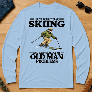 I Just Want To Go Skiing - light-blue - LST2D-LightBlue