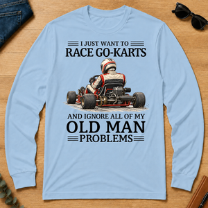 I Just Want To Race Go-Karts - light-blue - LST2D-LightBlue