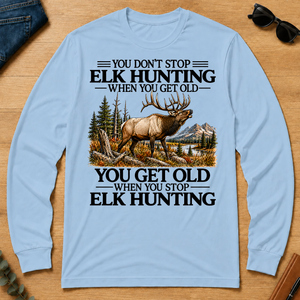 Don't Stop Elk Hunting - light-blue - LST2D-LightBlue