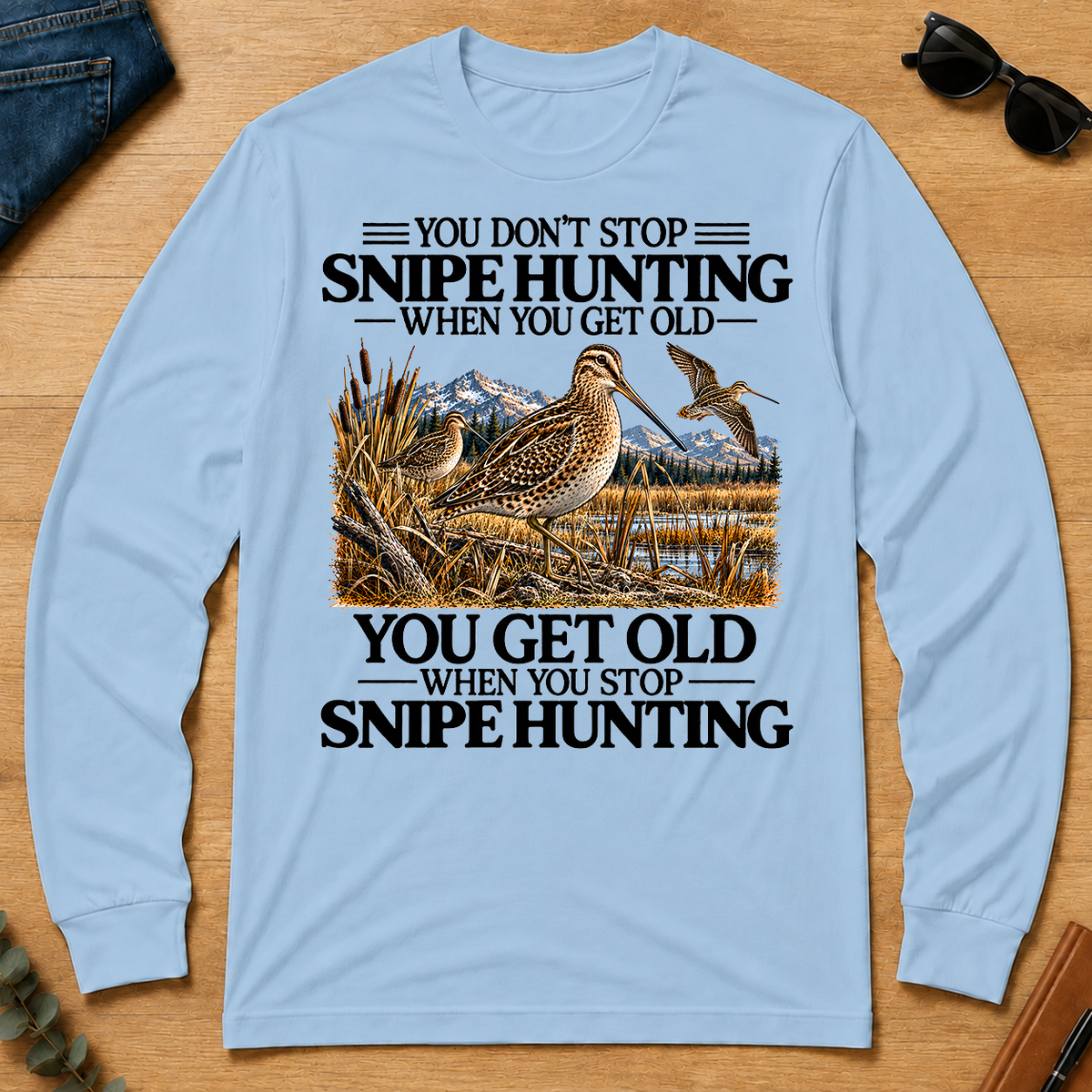 Don't Stop Snipe Hunting - light-blue - LST2D-LightBlue