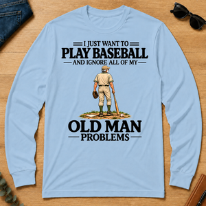 I Just Want To Play Baseball - light-blue - LST2D-LightBlue