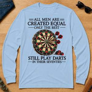 Still Play Darts In 70s - light-blue - LST2D-LightBlue