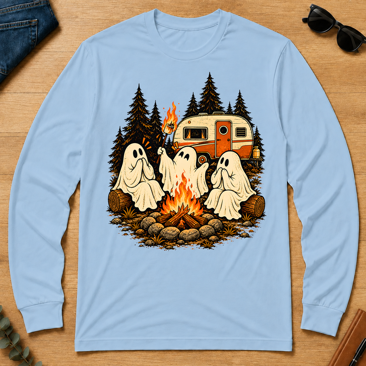 Campfire Marshmallow Mayhem - light-blue - LST2D-LightBlue