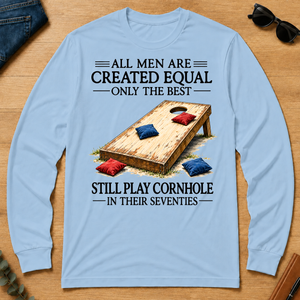 Still Play Cornhole In 70s - light-blue - LST2D-LightBlue