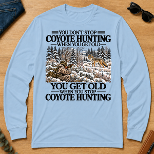 Don't Stop Coyote Hunting Snow - light-blue - LST2D-LightBlue