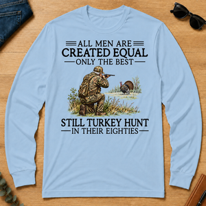 All Men Are Created Equal Turkey Hunting 80s - light-blue - LST2D-LightBlue