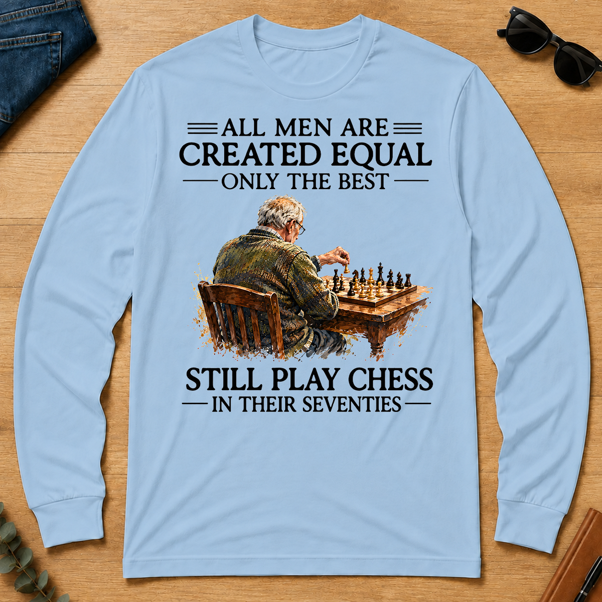 Still Play Chess In 70s - light-blue - LST2D-LightBlue