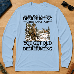 Don't Stop Deer Hunting Man Snow - light-blue - LST2D-LightBlue