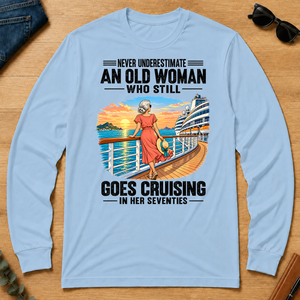 An Old Woman Still Goes Cruising In Her 70s - light-blue - LST2D-LightBlue