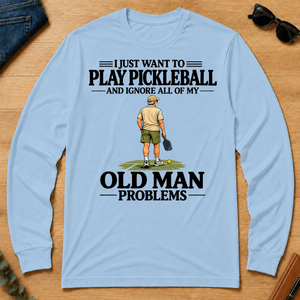 I Just Want To Play Pickleball Vintage - light-blue - LST2D-LightBlue